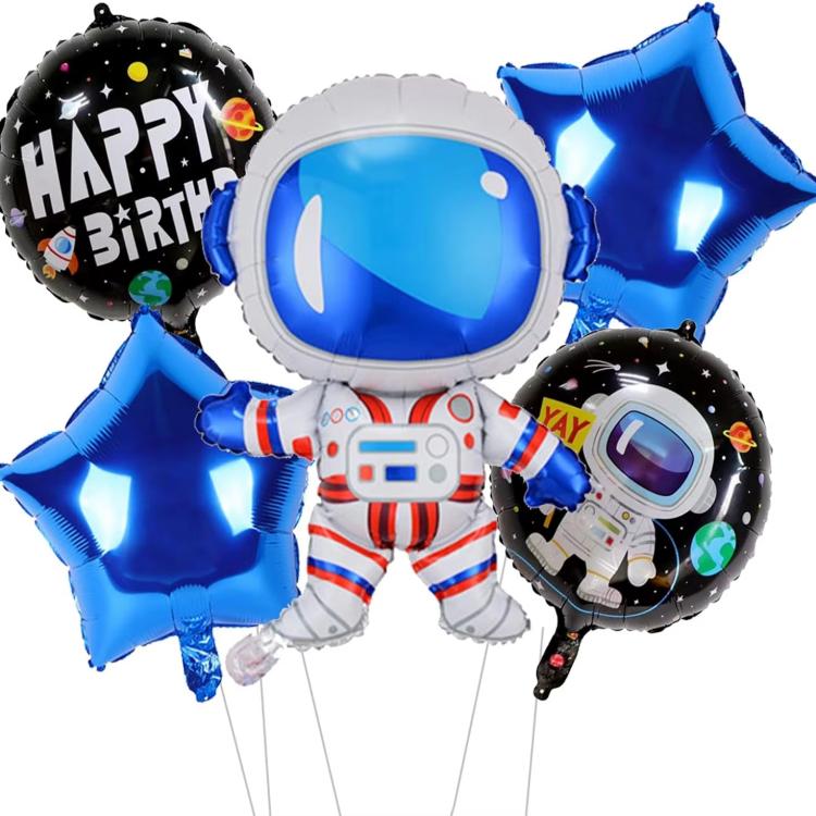 Kit Balon Foil Luar Angkasa 18 Inci 7 Buah
