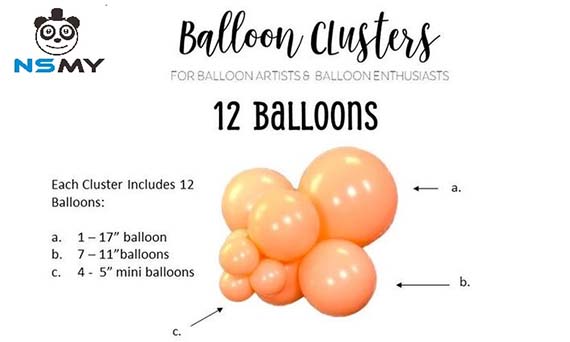 Bagaimana cara membuat kelompok balon terlihat lebih baik?