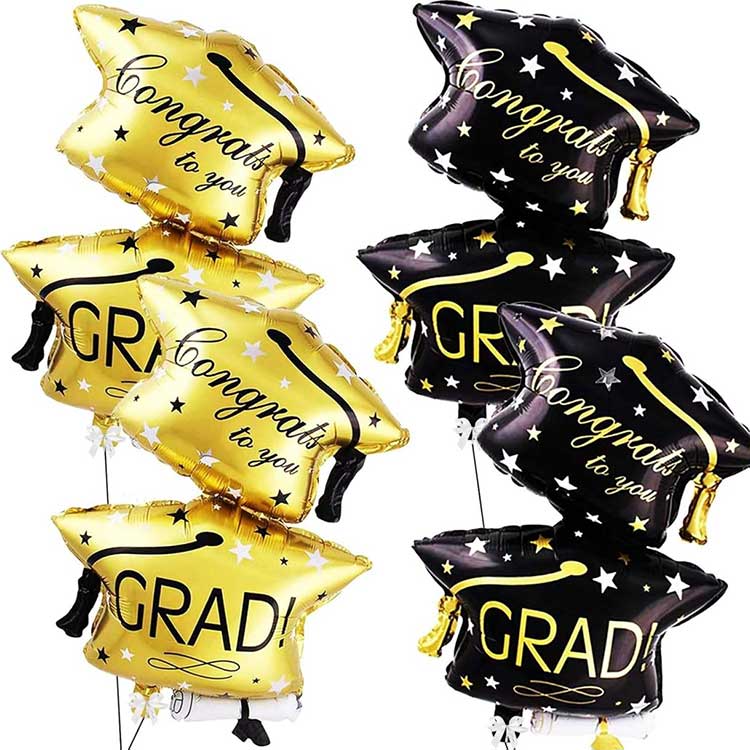 Set Balon Topi Wisuda 32 Inci