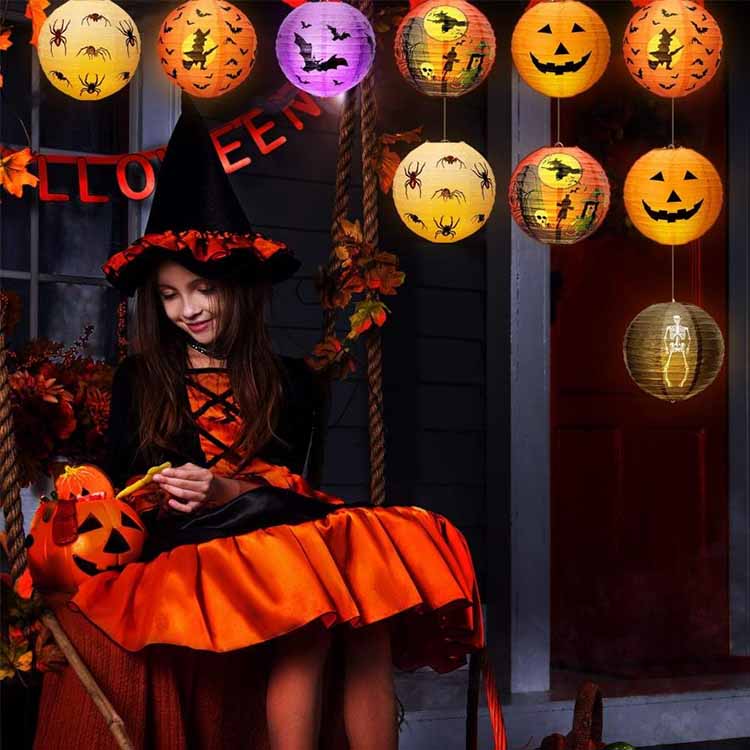 Lentera Kertas Halloween