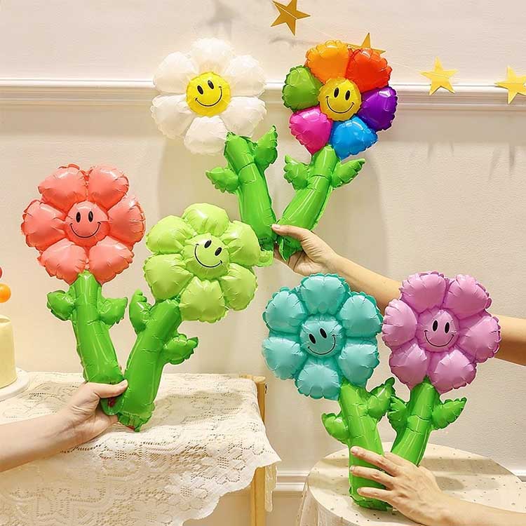 Balon Foil Bunga Matahari Genggam