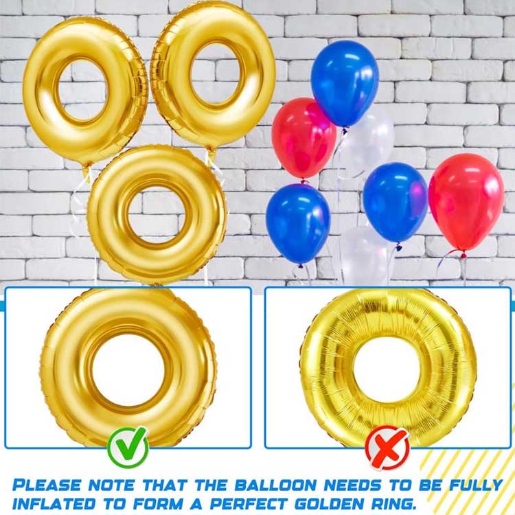 28 inch gold ring foil balloons