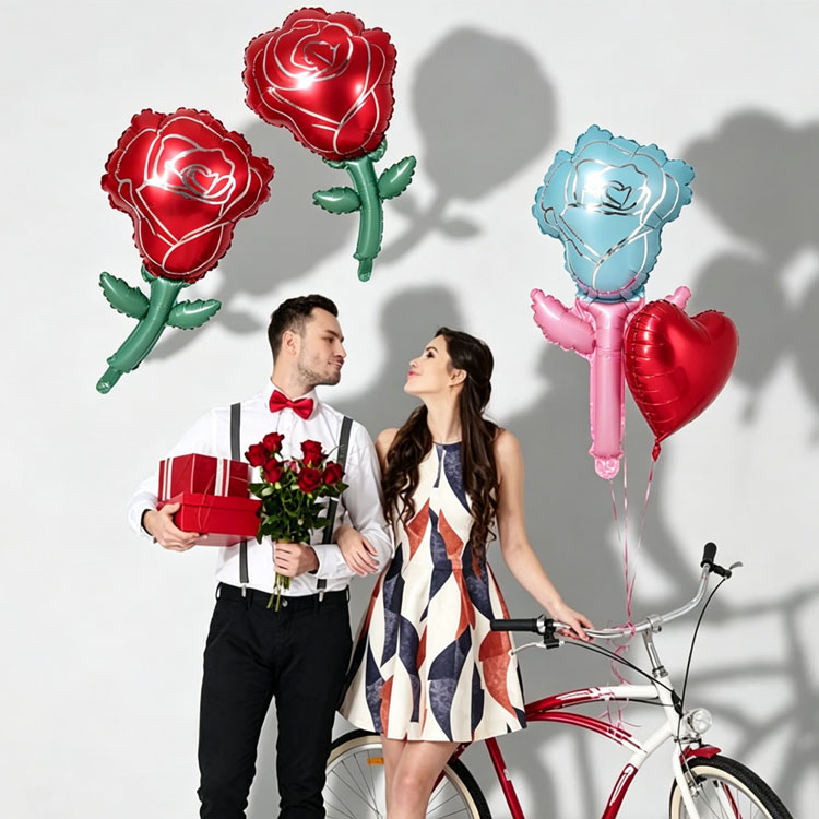 Balon Foil Mawar Hari Ibu