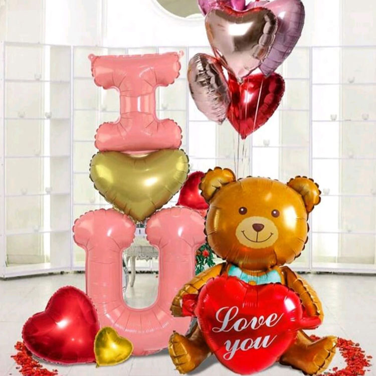 Set Balon Foil Romantis